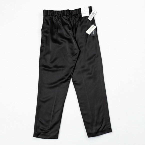 NWT Aritzia Babaton Atelier Black Satin Conan Pant Women's Size 6 - Picture 4 of 10